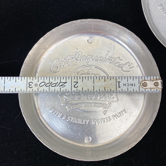 Vintage GUC Set of 3, Stanhome “Get Acquainted” Aluminum Drink Coasters - Picture 14 of 14